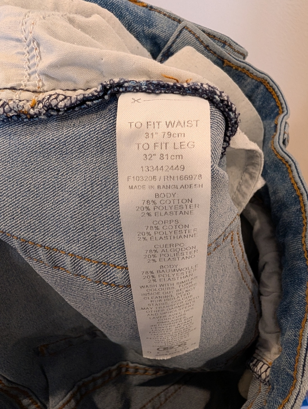 ASOS DESIGN stretch flare jeans in light wash blue - Picture 6 of 6